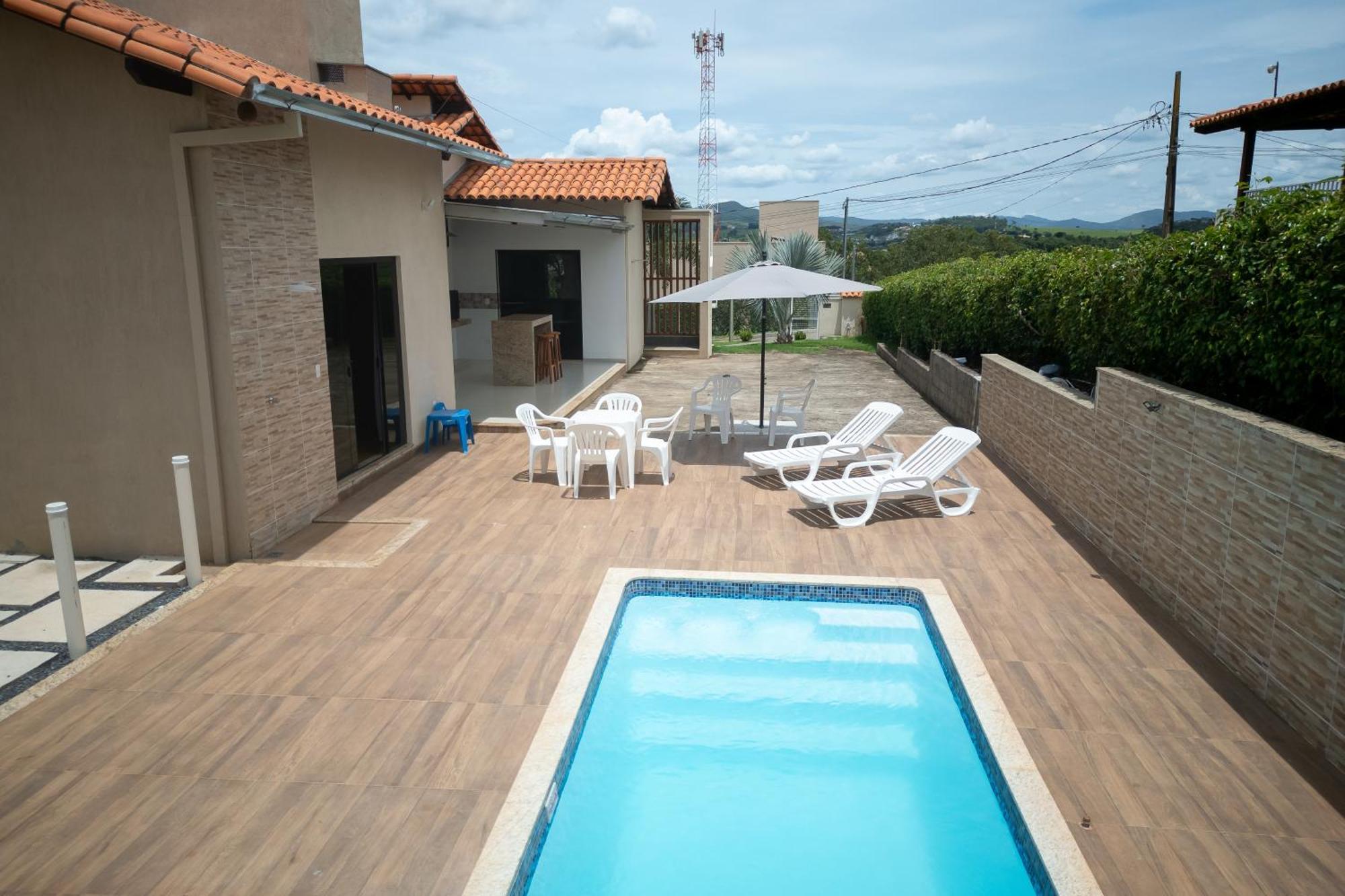 Casa Com Piscina Vista Para Lago, 03 Quartos Confortaveis Capitólio Exteriör bild