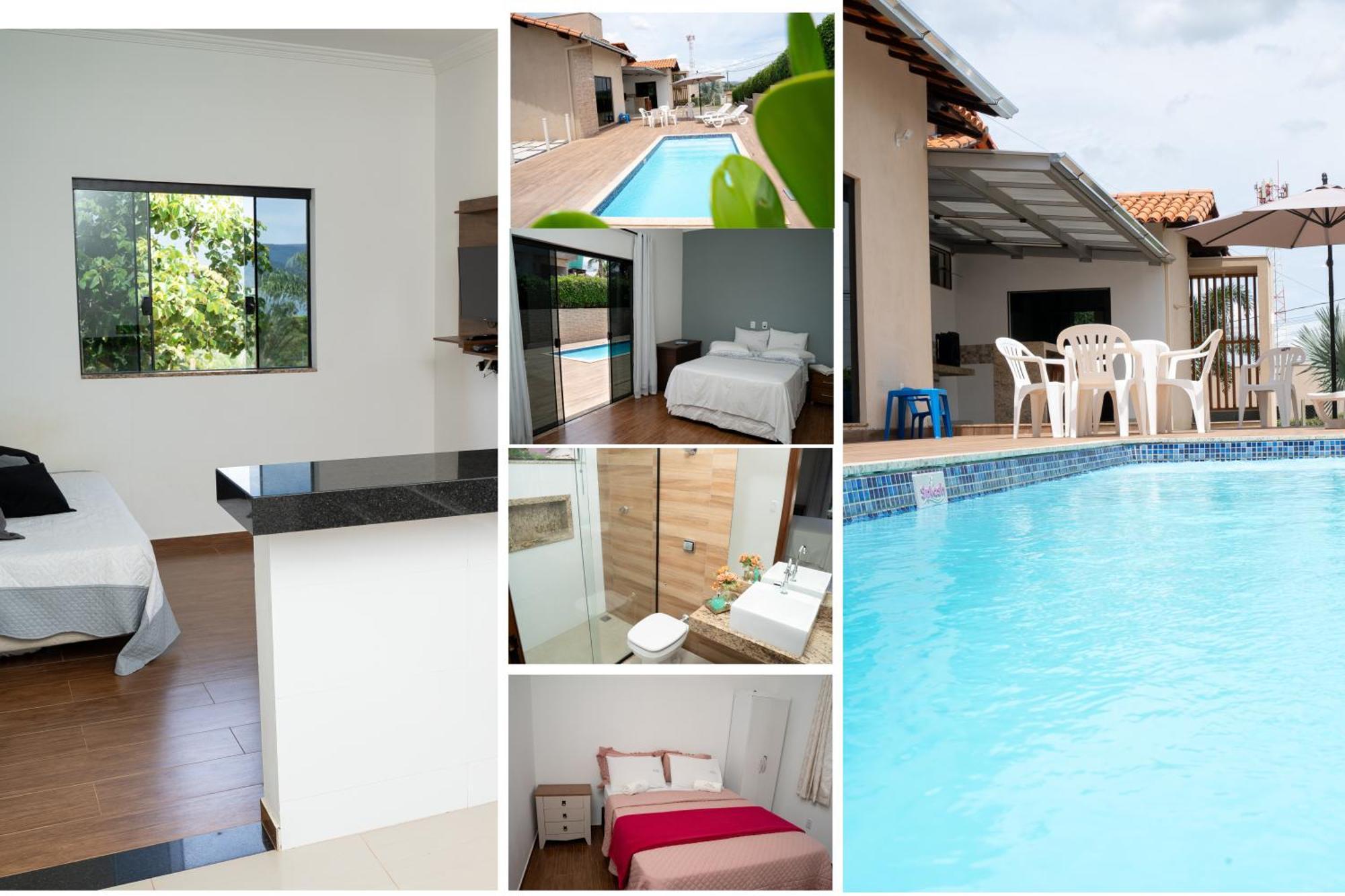 Casa Com Piscina Vista Para Lago, 03 Quartos Confortaveis Capitólio Exteriör bild